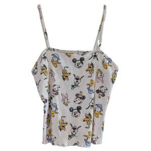 Disney Mickey and Friends Women's Tank Top, Size Large, Ribbed, Stretchy, Soft